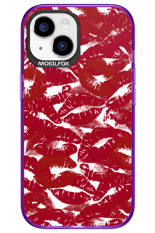 Burgundy and Kiss 2.0 - Apple iPhone 15