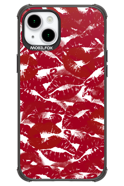 Burgundy and Kiss 2.0 - Apple iPhone 15 Plus