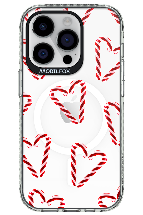 Candy Cane Hearts - Apple iPhone 14 Pro