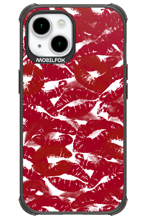 Burgundy and Kiss 2.0 - Apple iPhone 15