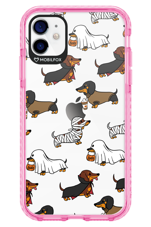 Scary Dachshund (Transparent) - Apple iPhone 11