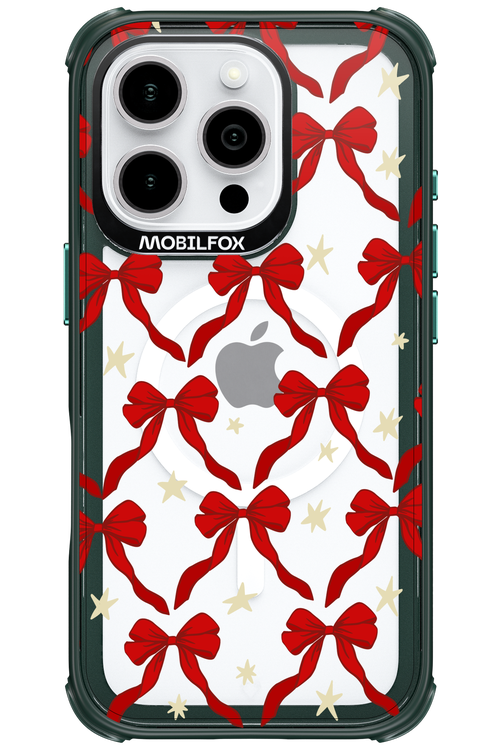 Bow & Stars (Transparent) - Apple iPhone 16 Pro