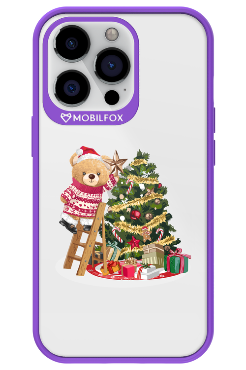 Christmas Bear (Transparent) - Apple iPhone 13 Pro