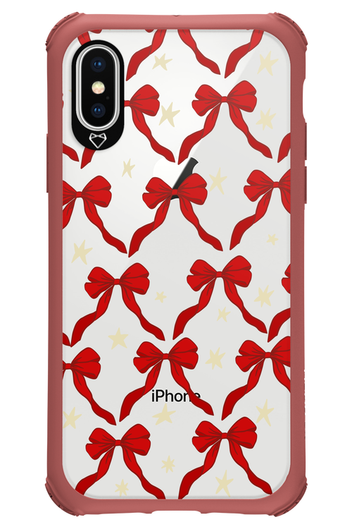 Bow & Stars (Transparent) - Apple iPhone XS