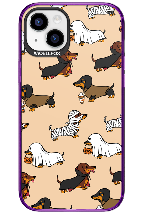 Scary Dachshund - Apple iPhone 15 Plus