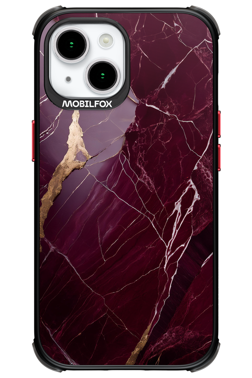 Burgundy Marble 2.0 - Apple iPhone 15