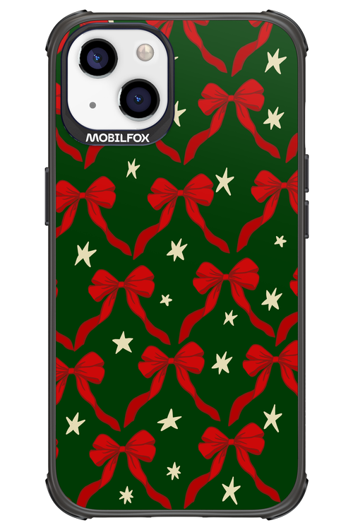 Bow & Stars (Green) - Apple iPhone 13