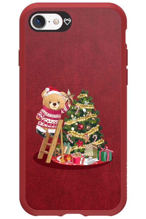 Christmas Bear (Burgundy) - Apple iPhone 7