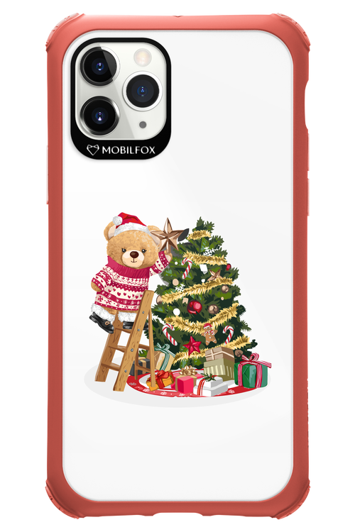 Christmas Bear (Transparent) - Apple iPhone 11 Pro