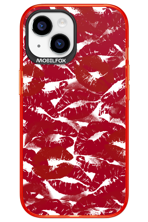 Burgundy and Kiss 2.0 - Apple iPhone 15