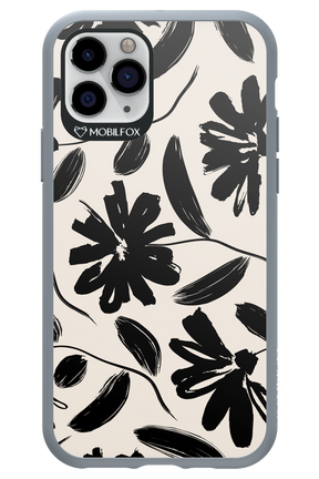 Monochrome Flowerss - Apple iPhone 11 Pro