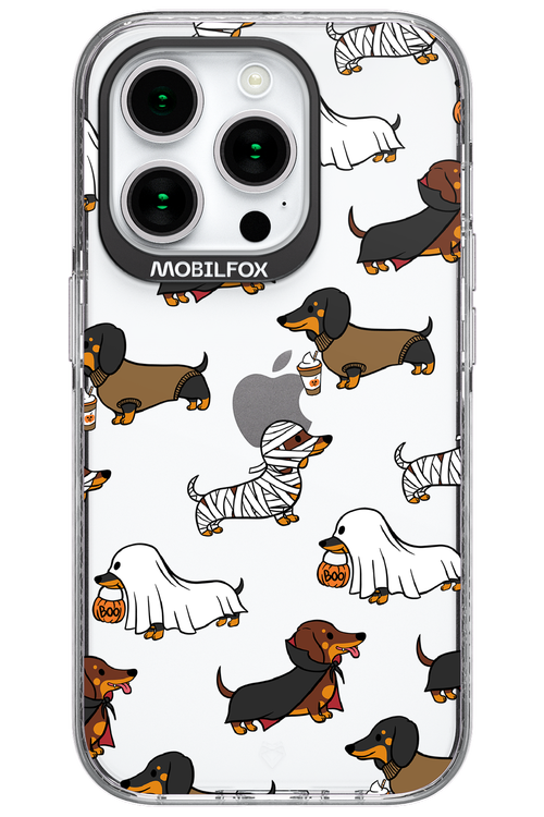 Scary Dachshund (Transparent) - Apple iPhone 15 Pro