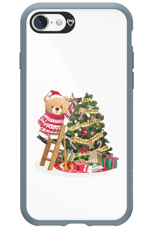 Christmas Bear (Transparent) - Apple iPhone SE 2022