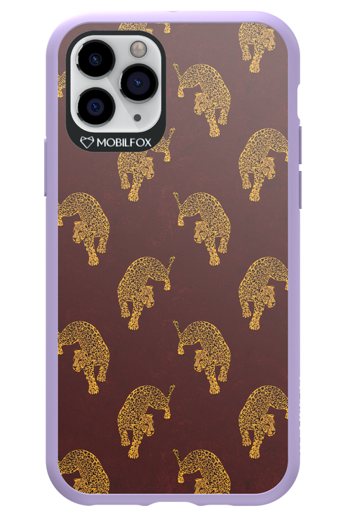 Burgundy Leopard Pattern - Apple iPhone 11 Pro