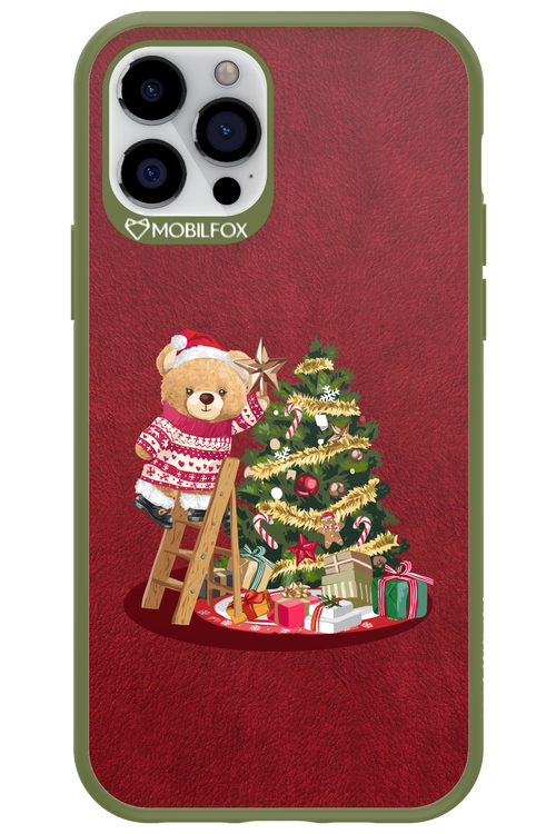 Christmas Bear (Burgundy) - Apple iPhone 12 Pro