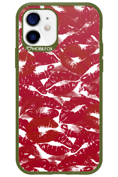 Burgundy and Kiss 2.0 - Apple iPhone 12