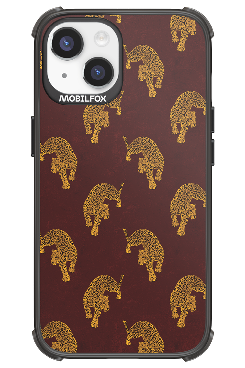 Burgundy Leopard Pattern - Apple iPhone 14