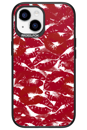 Burgundy and Kiss 2.0 - Apple iPhone 15