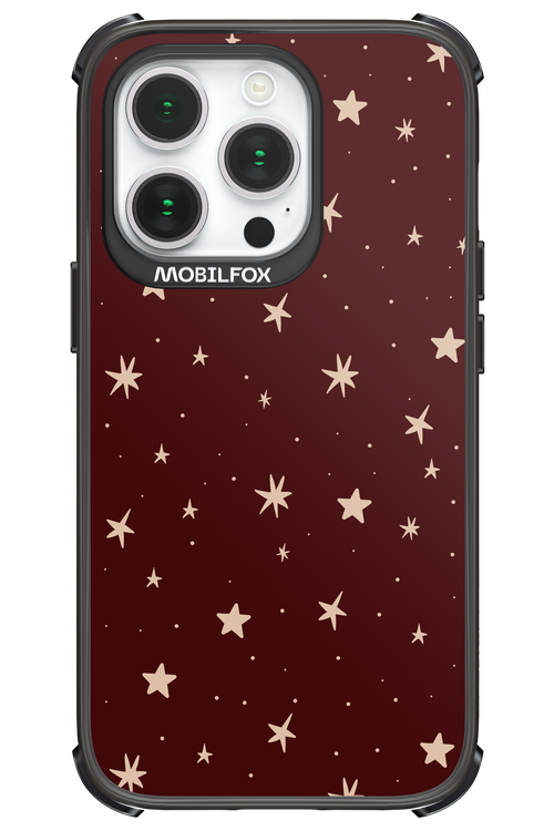 Burgundy Stars - Apple iPhone 14 Pro