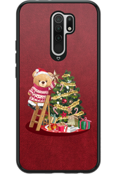 Christmas Bear (Burgundy) - Xiaomi Redmi 9