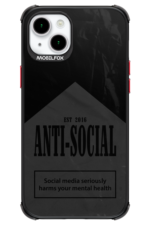ANTI-SOCIAL (BLVCK) 2.0 - Apple iPhone 15 Plus