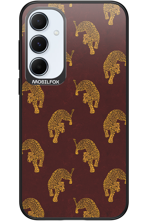 Burgundy Leopard Pattern - Samsung Galaxy A55