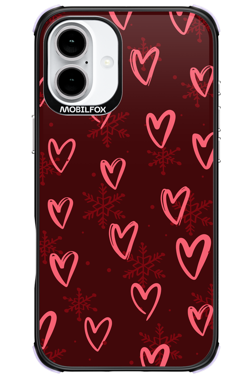 Christmas Hearts - Apple iPhone 16 Plus