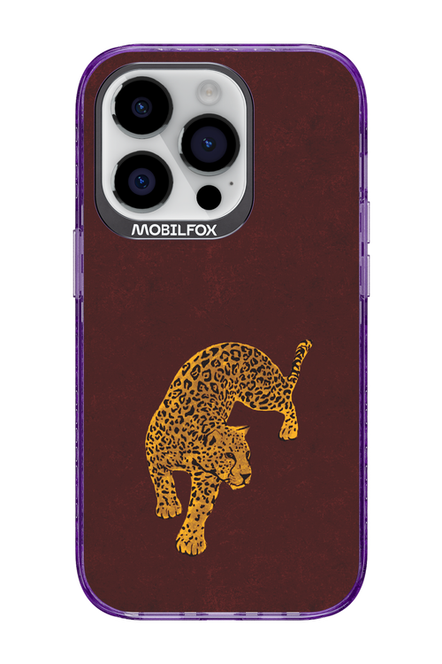 Burgundy Leopard - Apple iPhone 14 Pro