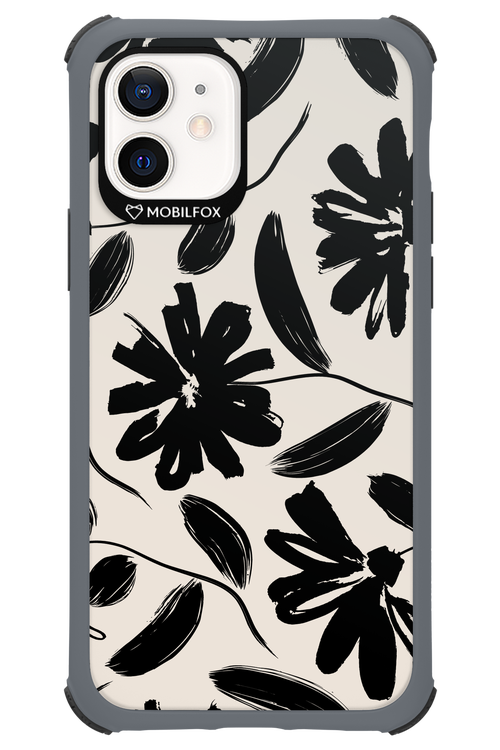 Monochrome Flowerss - Apple iPhone 12