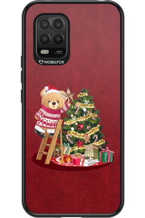 Christmas Bear (Burgundy) - Xiaomi Mi 10 Lite 5G