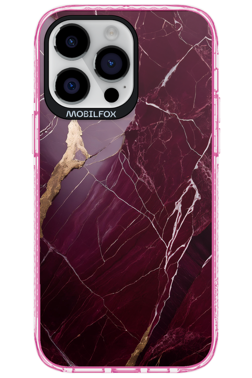 Burgundy Marble - Apple iPhone 14 Pro Max