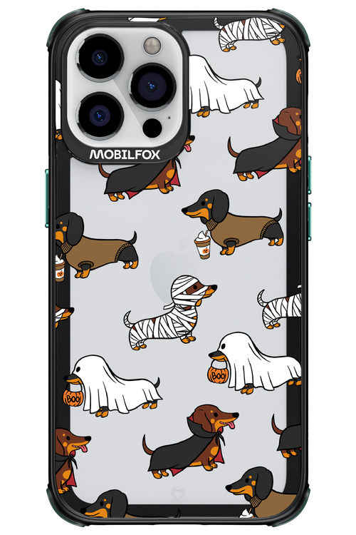 Scary Dachshund (Transparent) - Apple iPhone 13 Pro Max