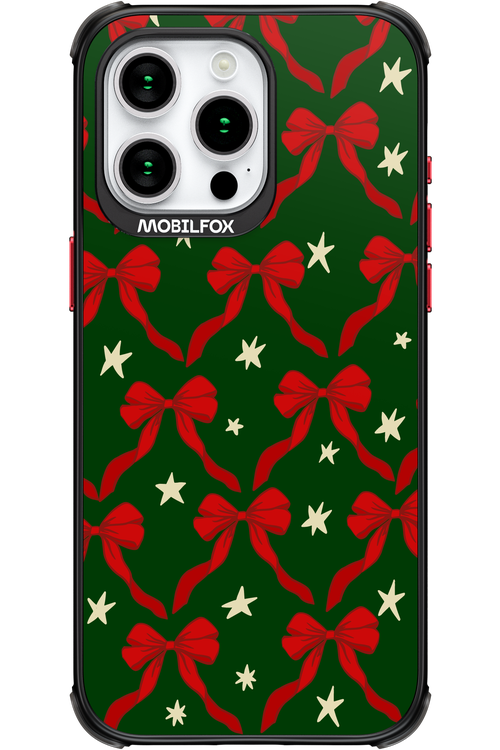 Bow & Stars (Green) - Apple iPhone 15 Pro Max