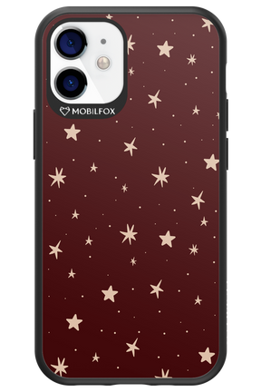 Burgundy Stars - Apple iPhone 12 Mini