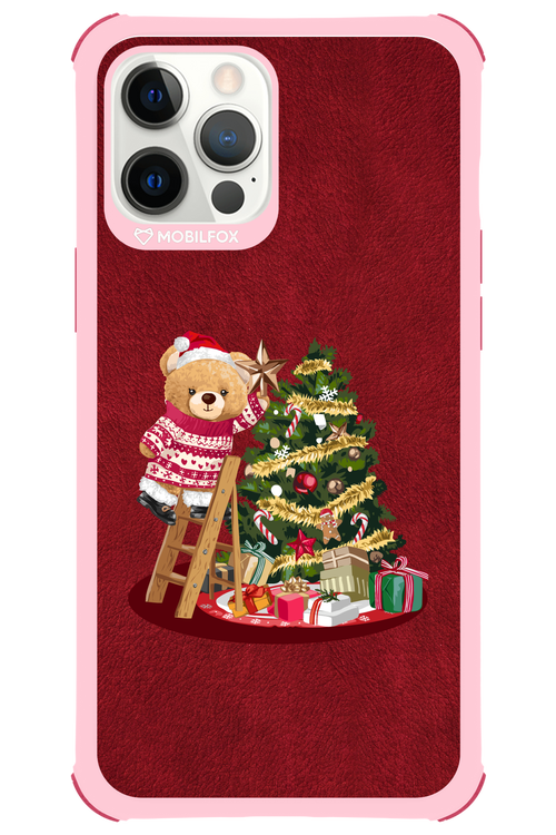 Christmas Bear (Burgundy) - Apple iPhone 12 Pro Max