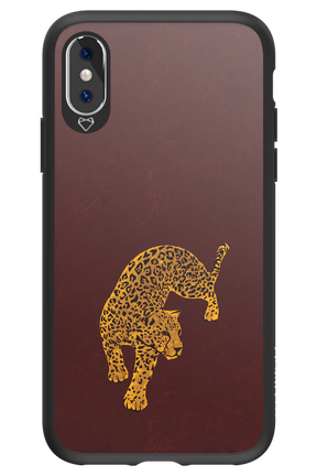 Burgundy Leopard - Apple iPhone XS