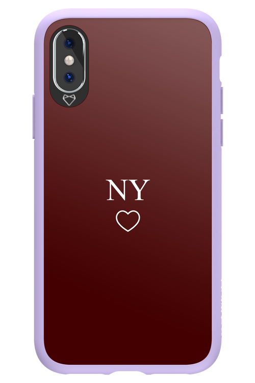 NY Burgundia 2.0 - Apple iPhone X