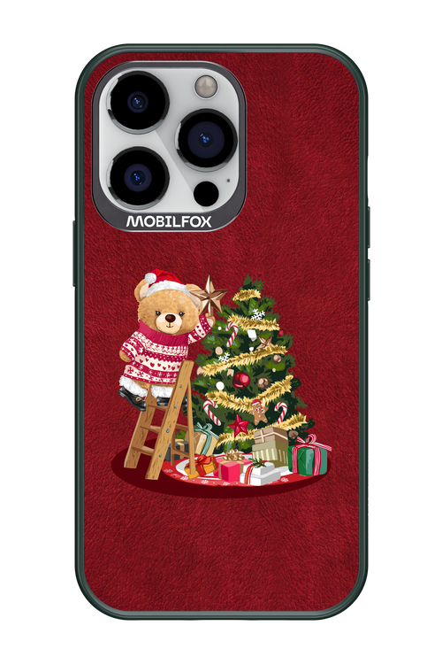 Christmas Bear (Burgundy) - Apple iPhone 13 Pro