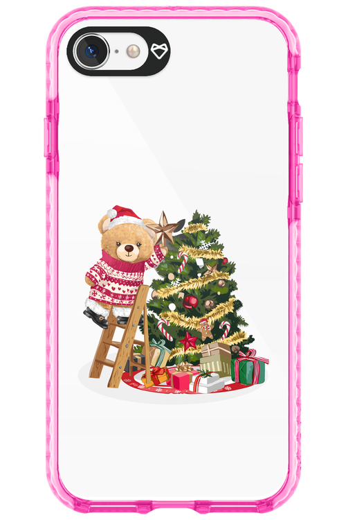 Christmas Bear (Transparent) - Apple iPhone SE 2022