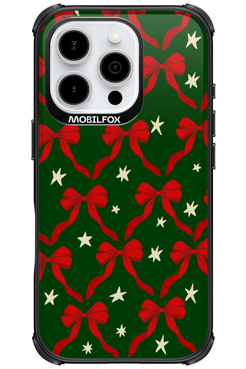 Bow & Stars (Green) - Apple iPhone 16 Pro