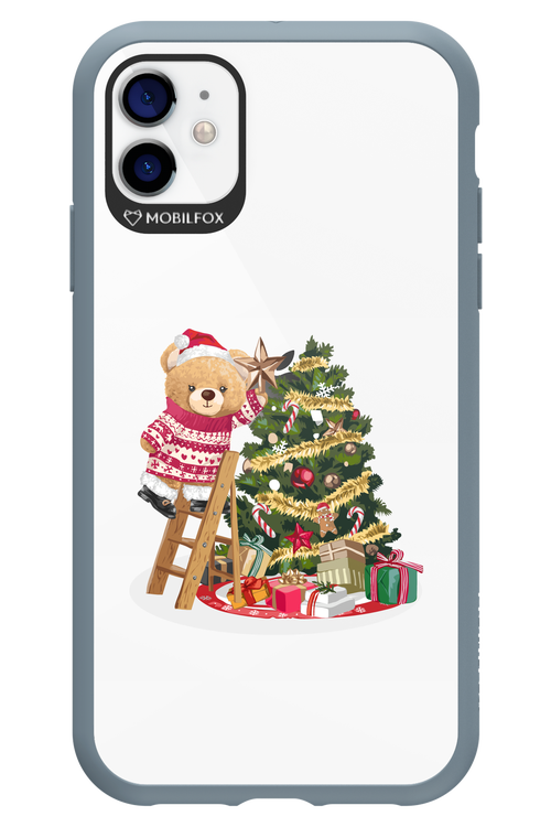 Christmas Bear (Transparent) - Apple iPhone 11