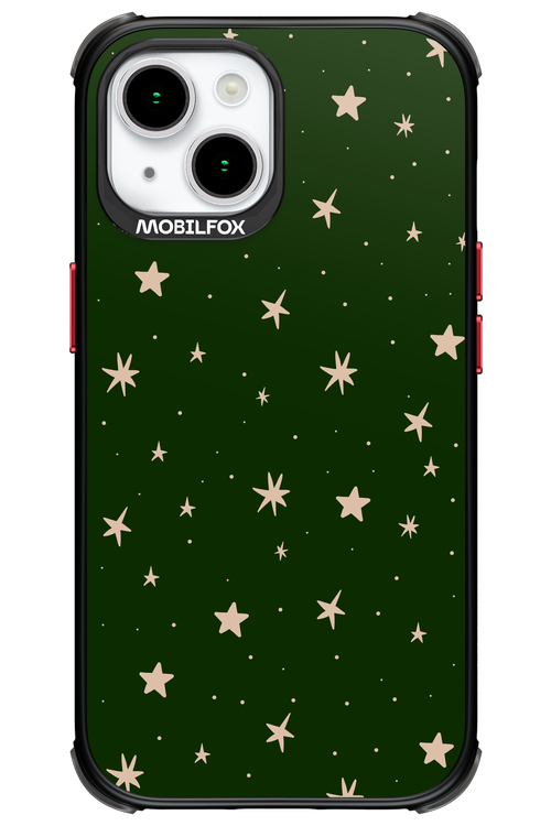 Forest Green Stars - Apple iPhone 15