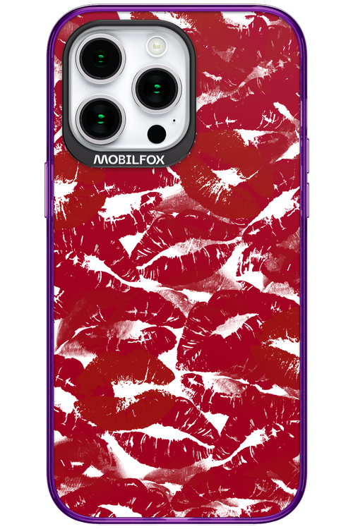 Burgundy and Kiss 2.0 - Apple iPhone 15 Pro Max