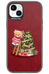 Christmas Bear (Burgundy) - Apple iPhone 14 Plus