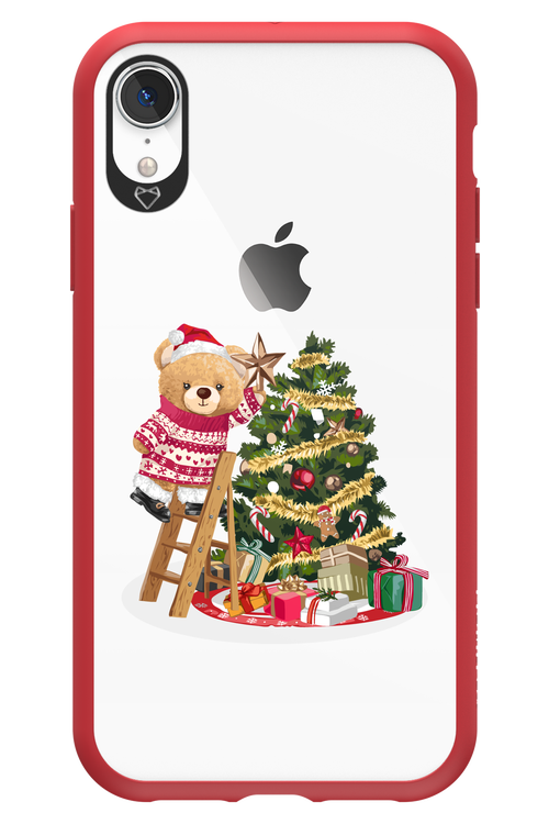 Christmas Bear (Transparent) - Apple iPhone XR