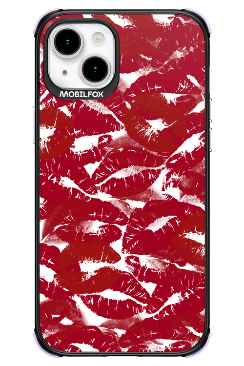 Burgundy and Kiss 2.0 - Apple iPhone 15 Plus